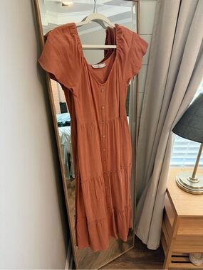 Celie Dress - Rust